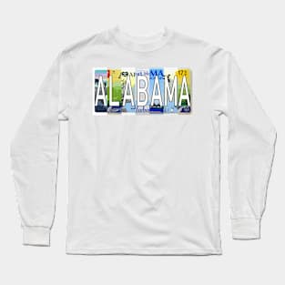 Alabama License Plates Long Sleeve T-Shirt